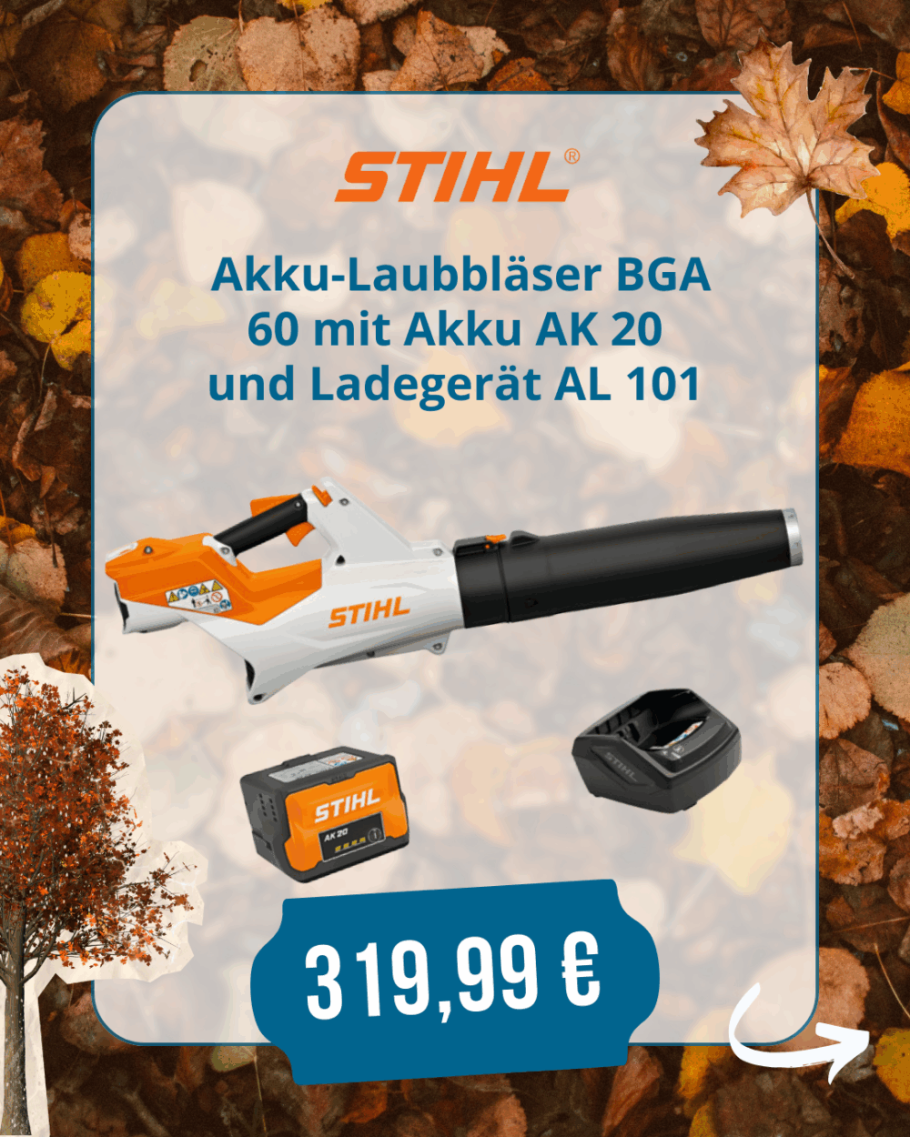 STIHL AKKU-LAUBBLÄSER BGA 60
