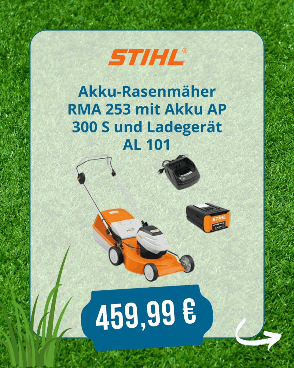 STIHL AKKU-RASENMÄHER RMA 253 - AP-SYSTEM